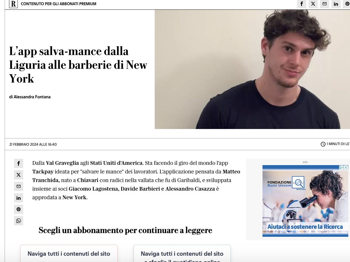 repubblica tackpay